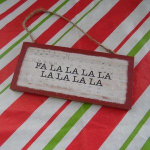 Christmas decor Holiday Plaque/Ornament NWOT